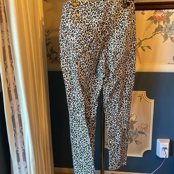 Seven 7 animal print jeans size 12 twelve brown light tan khaki skinny - Picture 2 of 4